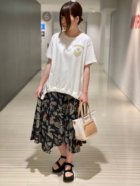 にしはたさん（レディース・166cm）の夏コーディネート