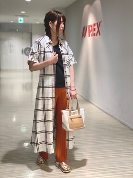 にしはたさん(レディース・166cm)の夏コーディネート