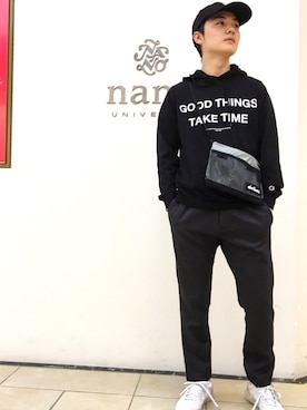 「nano・universe」｜nanouniverse難波STAFFさん（メンズ・170cm）の夏コーディネート