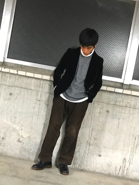 「INGRID（イングリッド）のアイテム」を使った、ダイヤマンさん（メンズ・162cm）の冬コーディネート