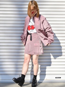 「KIRSH（キルシー）のアイテム（ジャケット/アウター）」を使った、ᴋᴀɴᴋᴀɴ🍒さん（レディース・153cm）の春コーディネート