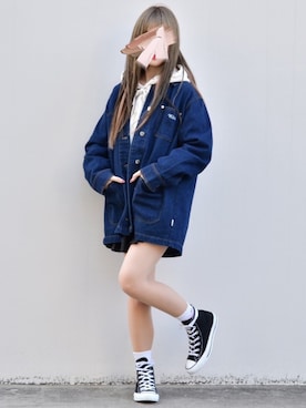 「KIRSH（キルシー）のアイテム（ジャケット/アウター）」を使った、ᴋᴀɴᴋᴀɴ🍒さん（レディース・153cm）の春コーディネート