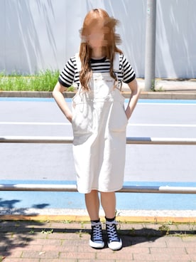 「KIRSH（キルシー）のアイテム（ワンピース/ドレス）」を使った、ᴋᴀɴᴋᴀɴ🍒さん（レディース・153cm）の夏コーディネート