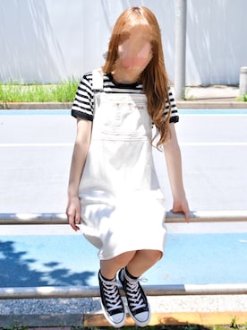 「KIRSH（キルシー）のアイテム（ワンピース/ドレス）」を使った、ᴋᴀɴᴋᴀɴ🍒さん（レディース・153cm）の夏コーディネート