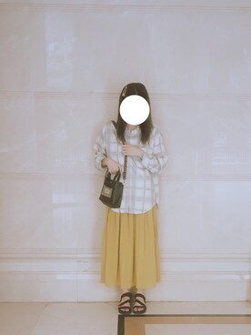 Natsumiさんの「KBF+　消しプリーツサテンロングスカート」を使ったコーディネート