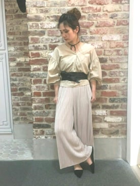 「スプリングSENSEOFPLACE」｜「アイテム（アクセサリー）」を使った、eritisさん（レディース・161cm）の春コーディネート