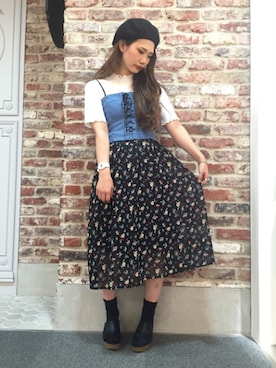 eritisさん（レディース・161cm）の春コーディネート