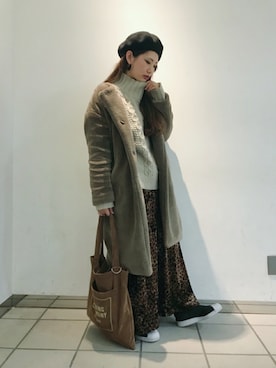 「OPENING CEREMONY（オープニングセレモニー）のアイテム」を使った、eritisさん（レディース・161cm）の冬コーディネート