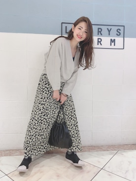 「KBF（ケイビーエフ）のアイテム（ブルゾン）」を使った、eritisさん（レディース・161cm）の春コーディネート