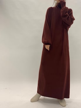 「LOWRYS FARM（ローリーズファーム）のストレッチヒールブーツ　851418（ブーツ）」を使った、eritisさん（レディース・161cm）の秋コーディネート