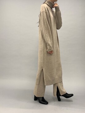 「LOWRYS FARM（ローリーズファーム）のストレッチヒールブーツ　851418（ブーツ）」を使った、eritisさん（レディース・161cm）の冬コーディネート