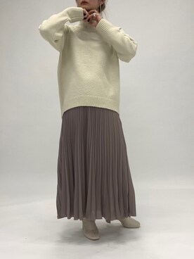 「LOWRYS FARM（ローリーズファーム）のストレッチヒールブーツ　851418（ブーツ）」を使った、eritisさん（レディース・161cm）の冬コーディネート