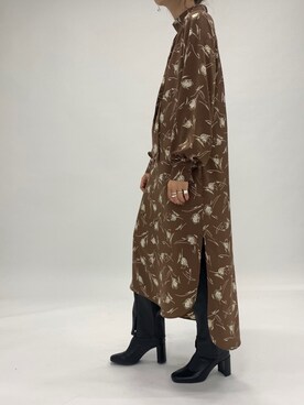 「LOWRYS FARM（ローリーズファーム）のストレッチヒールブーツ　851418（ブーツ）」を使った、eritisさん（レディース・161cm）の冬コーディネート