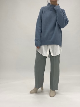 「LOWRYS FARM（ローリーズファーム）のストレッチヒールブーツ　851418（ブーツ）」を使った、eritisさん（レディース・161cm）の冬コーディネート