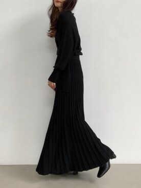 「LOWRYS FARM（ローリーズファーム）のストレッチヒールブーツ　851418（ブーツ）」を使った、eritisさん（レディース・161cm）の冬コーディネート