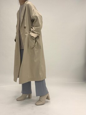 「LOWRYS FARM（ローリーズファーム）のストレッチヒールブーツ　851418（ブーツ）」を使った、eritisさん（レディース・161cm）の冬コーディネート