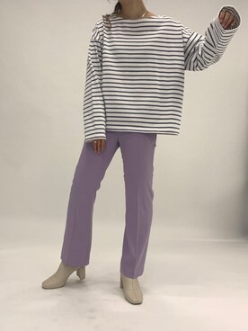 「LOWRYS FARM（ローリーズファーム）のストレッチヒールブーツ　851418（ブーツ）」を使った、eritisさん（レディース・161cm）の冬コーディネート