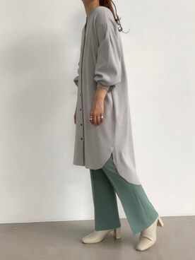 「LOWRYS FARM（ローリーズファーム）のストレッチヒールブーツ　851418（ブーツ）」を使った、eritisさん（レディース・161cm）の冬コーディネート