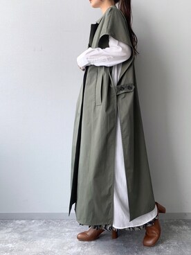 「yuw（ユウ）のアイテム（その他アウター）」を使った、eritisさん（レディース・161cm）の秋コーディネート