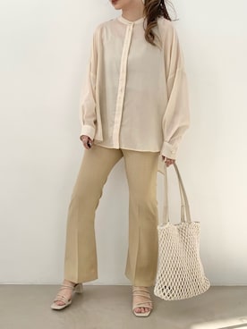 Lowrys Farm ローリーズファーム の バスケットフレアパンツ その他パンツ Wear