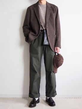 なごさん（メンズ・170cm）の秋コーディネート