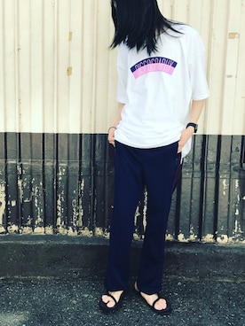 「VIA SPARE（ヴィアスペア）のアイテム」を使った、まつしんさん（メンズ・183cm）の夏コーディネート