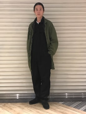 「Engineered Garments（エンジニアードガーメンツ）のアイテム」を使った、まつしんさん（メンズ・183cm）の秋コーディネート