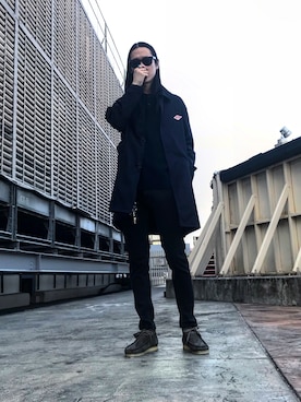 「A.P.C.（アーペーセー）のアイテム（トップス）」を使った、まつしんさん（メンズ・183cm）の冬コーディネート