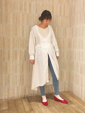 「Chuu」｜「アイテム（ワンピース/ドレス）」を使った、YUMIさん（レディース・163cm）の冬コーディネート