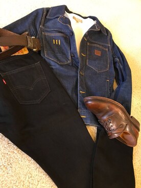 「G-STAR RAW（ジースターロゥ）のアイテム（デニムジャケット）」を使った、mkさん（メンズ・178cm）の秋コーディネート