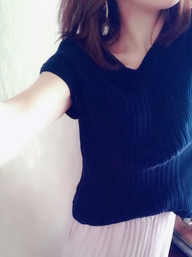 「緑ニット」｜rieさん（レディース・158cm）の春コーディネート