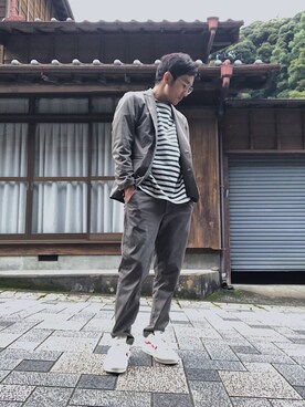 「アイテム（テーラードジャケット）」を使った、ひろゆきさん（メンズ・165cm・20代）の秋コーディネート