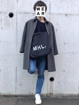「A.P.C.（アーペーセー）のアイテム（その他アウター）」を使った、yyyydさん（メンズ・165cm）の春コーディネート