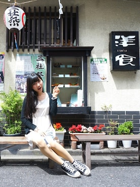 「skirt」｜「アイテム（その他シューズ）」を使った、Littlesherrylinさん（レディース・163cm）の冬コーディネート