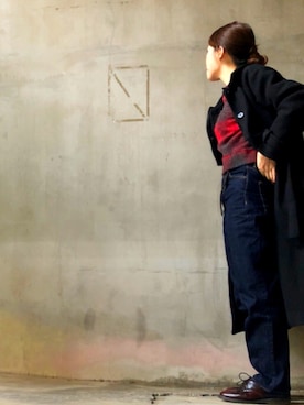 「DHOLIC（ディーホリック）のアイテム（その他アウター）」を使った、tiiita7◎.さん（レディース・160cm）の冬コーディネート