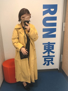 「LA BELLE ETUDE（ラベルエチュード）のアイテム（トレンチコート）」を使った、tiiita7◎.さん（レディース・160cm）の春コーディネート