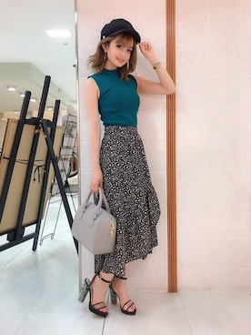 「アイテム（キャスケット）」を使った、arisaさん（レディース・155cm・10代）の夏コーディネート
