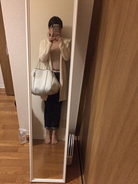 「LOUNGEDRESS（ラウンジドレス）のアイテム（ジャケット/アウター）」を使った、liccaさん（レディース・163cm）の冬コーディネート