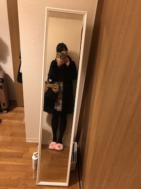 「JUSGLITTY（ジャスグリッティー）のアイテム（ジャケット/アウター）」を使った、liccaさん（レディース・163cm）の冬コーディネート