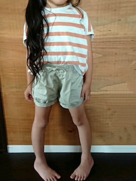 「ボーター」｜のんさん（キッズ・110cm）の春コーディネート