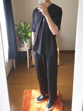 「SENSE OF PLACE by URBAN RESEAR」｜「アイテム（スリッポン）」を使った、kazuさん（メンズ・180cm）の夏コーディネート