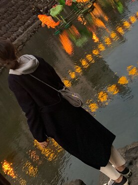 「URBAN RESEARCH（アーバンリサーチ）のアイテム（チェスターコート）」を使った、Kahoさん（レディース・159cm）の春コーディネート