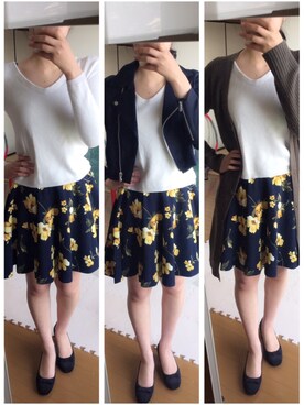 「LILIDIA（リリディア）のアイテム」を使った、rie2017さん（レディース・170cm）の春コーディネート