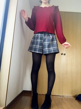 「Mars（マーズ）のアイテム（トップス）」を使った、rie2017さん（レディース・170cm）の冬コーディネート