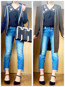 「Jack Willsのアイテム（ジャケット/アウター）」を使った、rie2017さん（レディース・170cm）の冬コーディネート