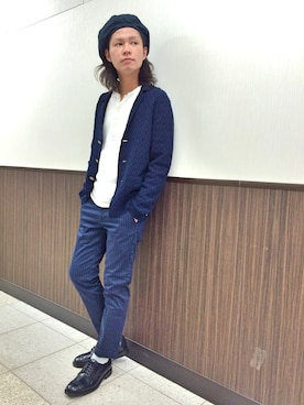 「Uncut Bound（アンカットバウンド）のアイテム（Tシャツ/カットソー）」を使った、HIRATSUKAさん（メンズ・167cm）の春コーディネート