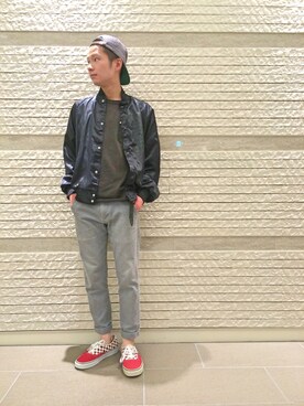 「uncut bound」｜「アイテム（ブルゾン）」を使った、HIRATSUKAさん（メンズ・167cm）の夏コーディネート