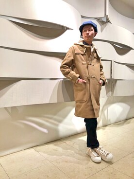 「ワークキャップ」｜「アイテム（ジャケット/アウター）」を使った、HIRATSUKAさん（メンズ・167cm）の冬コーディネート