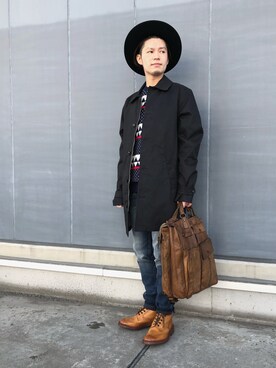 「uncut bound」｜HIRATSUKAさん（メンズ・167cm）の冬コーディネート
