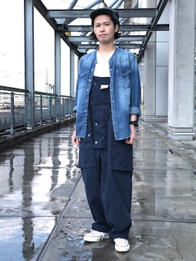 「Ahe'hee（アヘヘ）のアイテム」を使った、HIRATSUKAさん（メンズ・167cm）の春コーディネート